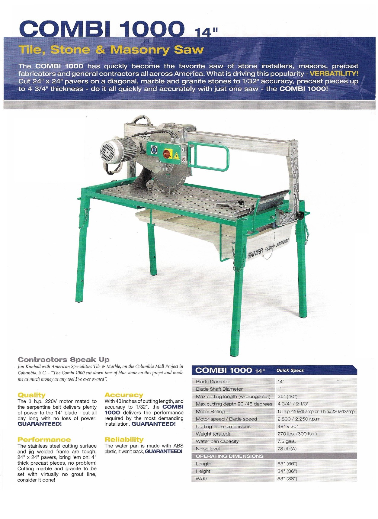 Imer combi 1000 deals