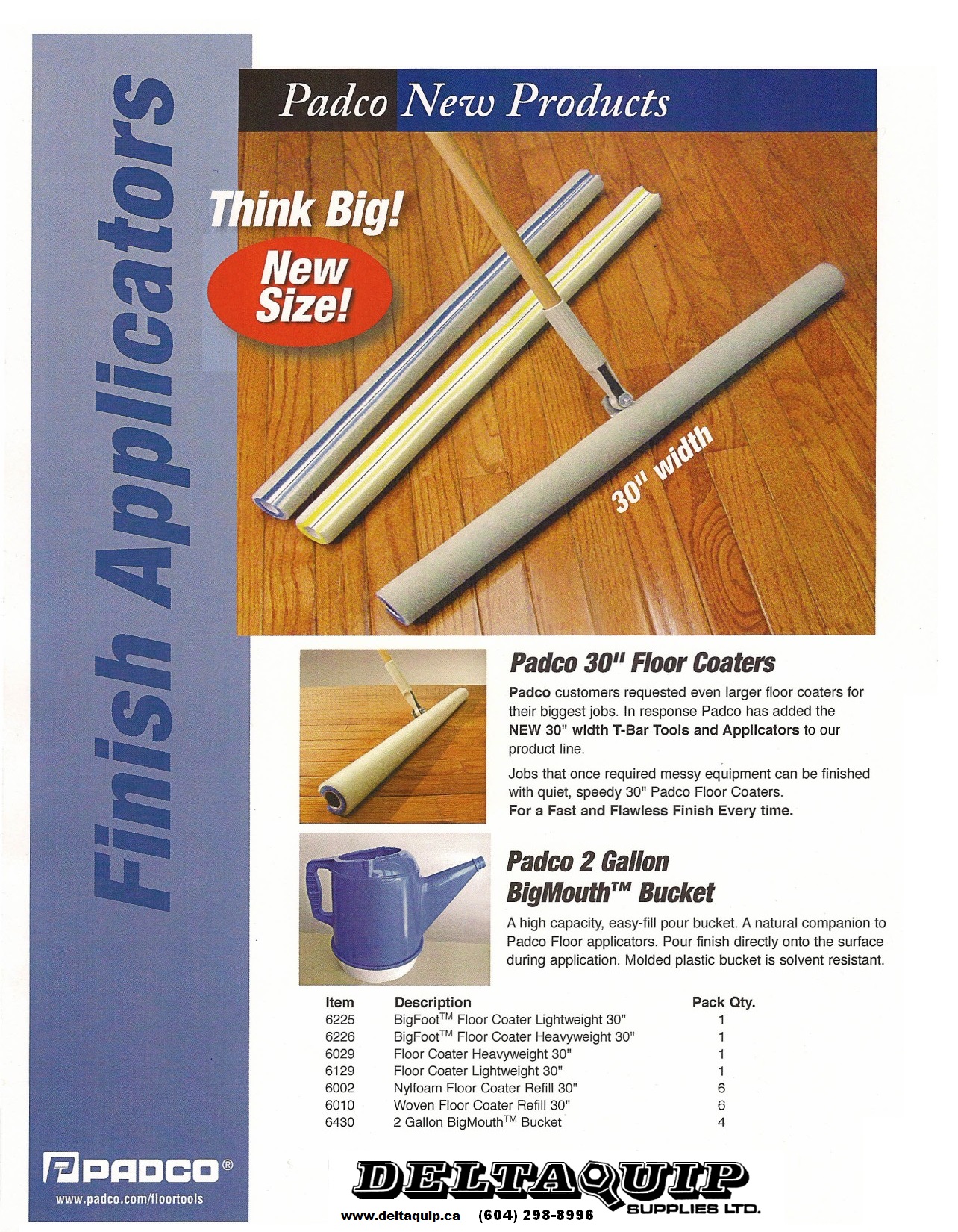 Finish Applicators Maintenance Pads Deltaquip Supplies Ltd